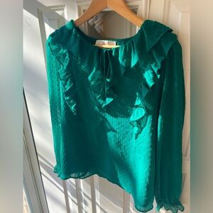 Emerald LOFT Blouse (Size Medium)
